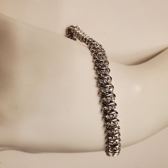 Jewelry - DIAMOND TENNIS BRACELET 14K WHITE GOLD